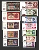 *** 5, 10, 20, 50, 100, 200, 500 DDR Mark Geldscheine 1955,1971 Alte Währung 2 Sätze - Alte DDR Währung - Pick 017 - 21 und 27 - 33 - Reproduktion ***
