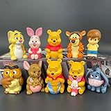 Powmag Kindergeburtstag Tortendeko, Cupcake Toppers Tortenfiguren, 10 Stück Kuchendeko Winnie Figuren für Torte, Märchenhafte Deko Torte für Junge und M