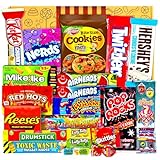 JUMBO USA Original Box | 21 Teile | American Candy Box | USA Import | US Snackbox | Box voller Top Produkte | Geburtstag | Geschenkbox für besonderen Anlass | Vatertag | Ostern | Candy & Bar ®