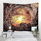 Scenery tapestry beautiful natural forest printingfabric bedspread beach towel home decoration wall mounted A19 180x200cm