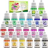 Seifenfarbe Set 20er x 6ml - Flüssig Seifenfarben Färbende Hautverträgliche Farbe Pigment für die Seifenherstellung - Regenbogen Flüssigseife für DIY Badebomben, Seifen Machen, Schleim, Kunsthandwerk