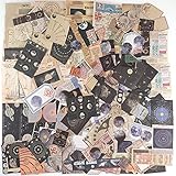 200 Stück Vintage Scrapbooking Papier Washi Stickers Set,Vintage Bastelpapier Dekopapier Designpapier für Sammelalbum, DIY Kunst und Handwerk,Tagebuch Notizbuch