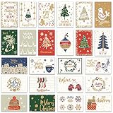 NLR FUN Weihnachten Grußkarten Pack #Weihnachtssaison | 24 Karten mit 24 einzigartigen Designs | 14 x 9 cm | Umschläge & Dichtungen enthalten | Für Weihnachten & Neujahr (Bi-fold)