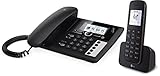 Telekom Sinus PA 207 Plus 1 Schwarz Telefon mit Anrufbeantworter und Mob