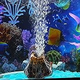 Demiawaking Aquarium Vulkan Form & Luftblase Stein Sauerstoff Pumpe Fisch Aquarium Dekor