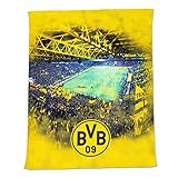 Borussia Dortmund BVB-Fleecedecke mit Stadionprint, 150x200cm