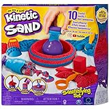 Kinetic Sand Sandisfying Set - mit 907 g magischem Sand aus Schweden und 10 Werkzeugen für kreatives Indoor-Sandspiel, ab 3 Jahren