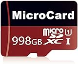 SD Karte 998GB Speicherkarte Hohe Geschwindigkeit Micro SD Card Wasserdicht TF Karte 998GB Tragbar Mini Speicherkarte Memory Card für Smartphone, Dashcam, Tablet, Action Kamera