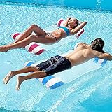 CHAIRLIN 2pcs Aufblasbare Wasserhängematte Luftmatratze Pool Aufblasbares Schwimmbett aufblasbare hängematte Pool Wasser Hängematte 120 * 70 cm