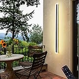 ZHFF Außenwandleuchte mit Fernbedienung Dimmbar IP44 Wasserdicht Haustür Dekorative Lichter LED Außenwandleuchte Verstellbare Wandleuchte 3000K-6000K Beleuchtung