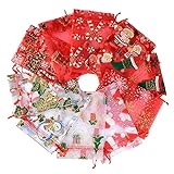 Yzibei 100 Teile/Los Weihnachten Organza Beutel 10X15Cm Drawable Party Candy Schmuck Schokolade Kordelzug Geschenk TüTe & Beutel