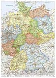 J.Bauer Karten Deutschland-Karte (Bundesländer), 50 x 70