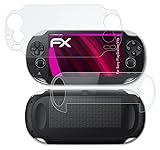 atFoliX Glasfolie kompatibel mit Sony PlayStation Vita Panzerfolie, 9H Hybrid-Glass FX Schutzpanzer Folie (1er Set)