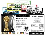 Unser-Festtag Fußballticket Heimspiel Coole Moderne Einladungen zum Geburtstag mit Spruch - 50 Karten