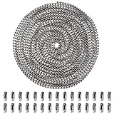 Cizen Kugelkette - 2,4 mm Durchmesser Edelstahl Kugelkette Halskette 5 m Länge Kette, Schwarz