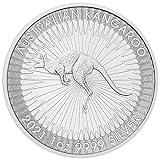 Australien Känguru 1 Unze 2021 Silbermünze in Münzkapsel Anlagemünze