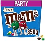 M&M'S Crispy Schokolade Großpackung | Schokolinsen mit Knusperkern | Party-Mix | 850g