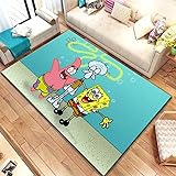 FUKUU Niedlicher Anime-Teppich Jungen Mädchen Zimmer Teppich Spielen Spielmatte Weicher Flanell Anti-Rutsch-Teppich120Cmx180Cm J3780