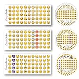 XINCHAO Emoji Sticker 36 Blätter Smiley Aufkleber Set für Telefon,Laptop,Notebook,Geschenkkarten Deko Insgesamt 1980 Emoji-Aufkleber