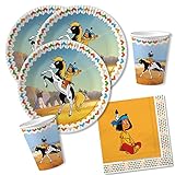 DH-Konzept 36-teiliges Party-Set - Indianer Yakari - Teller Becher Servietten für 8
