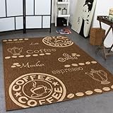 Paco Home In- & Outdoor Teppich Modern Flachgewebe Sisal Optik Coffee Braun Beige Töne, Grösse:60x110 cm