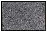 andiamo Fußmatte Schmutzfangmatte Türmatte Fußabtreter Schmutzmatte rutschfest Einfarbig, Farbe:Grau, Größe:60 x 90 cm