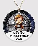 Star-Wars1 Weihnachten 2023 Ornament – Ornament Weihnachtsbaum Dekorationen – Feiertage Happy New Year Geschenk – OBI-Wan-Kenobi Ornament – Merry Christmas Ornament Geschenke Stlye 1 beidseitig