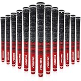 Kofull Golfgriffe, Golfschlägergriffe Golfschläger-Griffe, Standardgröße, mittlere Größe, 13 Stück (rot)
