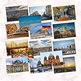 JCAKES 15 Deutsche Berlin Stadtlandschaft Postkarten mit Blanko-Rückseite 15x10cm