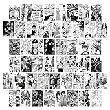 Miotlsy Anime Poster, 50 Stück Anime-Panel, ästhetische Bilder, Wand-Collage-Set für Jugendliche und junge Erwachsene, Wanddruck-Set, kleine Poster für Zimmer