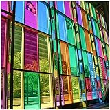 (9,50 €/m²) 8300 Fensterfolie Tönungsfolie Transparent Selbstklebend Durchsichtig Folie für Fenster Glastüren Raumteiler Spiegel (034 Orange, 31,5cm x 5m)