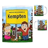 trendaffe Herzlich Willkommen in Kempten (Allgäu) Kaffeebecher