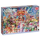Jumbo 18871 Eine Nacht im Zirkus-5000 Teile Puzzlespiel, Mehrfarben