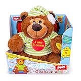 DreamMakers Großer Teddy Spricht Russisch Sprechende Plüschtiere Interaktives Spielzeug Teddybär Mit Vier Märchen Auf Russisch Geschenke für Kinder, Mädchen Und Junge (Skazochnik)