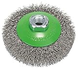 Bosch Professional Kegelbürste, gewellter Draht, rostfrei, 0,35 mm, 100 mm, 12500 U/min, M 14, 2608622108