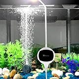 CHIALSTAR Aquarienluftpumpen für Aquarien, 3,5W leise und leistungsstark Sauerstoff-Pumpe 200 Liter