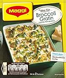 Maggi Fix für Broccoli Gratin, Broccoli in cremiger Sauce mit Käse überbacken, 1er Pack (1 x 40g)