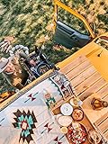 Peel Forest Wohnwagen-Teppich Navajo Tribal Überwurf Decke Baumwolle gewebt Azteken Couch Überwurf Sofa Stuhl Picknick Strand Matte(60'X82')
