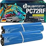 Bubprint 2 Thermotransferrollen kompatibel als Ersatz für Brother PC-72RF PC 72RF PC72RF für Fax T102 T 102 104 T104 T-104 106 T106 T72 T78 92 T92 T98 V1 Schw