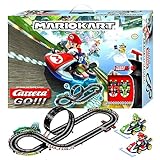 Carrera Go!!! Mario Kart™ 8 Set Rennbahn mit Mario und Luigi | 2 Slotcars inkl. 2 Handregler mit Turbo-Knopf | 4,9 m Strecke | Inkl. Looping und Rundenzähler | Dekoelemente im Mario Kart™ Design