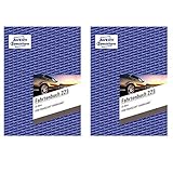 AVERY Zweckform 223-5 Fahrtenbuch A5, 80 Seiten insgesamt 858 Fahrten, für Deutschland und Österreich zur Abgrenzung privater/geschäftlicher Fahrten) Doppelpack (Standard Edition, 2 Stück)