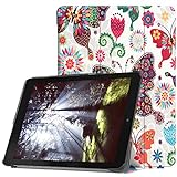 Tablet-Schutzhülle für Acer Chromebook Tab 10 9,7 Zoll (24,6 cm), ultradünn, Standfunktion, leicht, Leder, Farbe: Schmetterling.