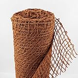 Ufermatte Böschungsmatte I Zum Sonderpreis I 50m Kokosgewebe Kokosfaser-Matte 1m breit I Teichrand Pflanzen Wurzel-Schutz Kokosgeflecht Hangsicherung Bewuchsmatte
