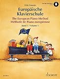 Europäische Klavierschule: Band 1. Klavier. Ausgabe mit Online-Audiodatei.