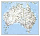 National Geographic Map Australia Political, Planokarte
