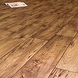 PVC Bodenbelag Holz Rustikal Dunkel (Breite: 200 cm x Länge: 500 cm)