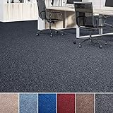 Floordirekt Nadelfilz-Teppich Malta | Bodenbelag aus Nadelvlies für Wohnraum und Büro | Kälteisolierend & trittschalldämmend | Viele Farben & Größen (200 x 100 cm, Anthrazit)