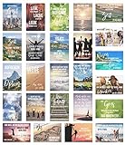 Edition Seidel Set 25 Postkarten Leben & Momente mit Sprüchen - Karten mit Spruch - Geschenk - Dekoidee, Liebe, Freundschaft, Leben, Motivation, Geburtstagskarten Bilder Bild Poster