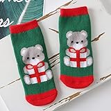 Socke Kinder Kinder Socken Schneeflocke Elk Santa Claus Drucken Weihnachten Baby Mädchen Jungen Socken Herbst Winter Säuglingskleidung Günstige Sachen Socken ( Color : WZ006 , Kid Size : S (1-3Y) )