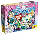 Lisciani 48168 Puzzle 2 in 1 doppelseitig Supermaxi 35 Stück Arielle, die Meerjungfrau